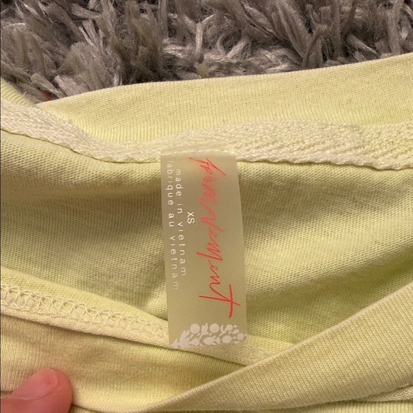 FP Movement by Free People Pale Yellow Cropped Long-Sleeve Tee - Picture 2 of 4